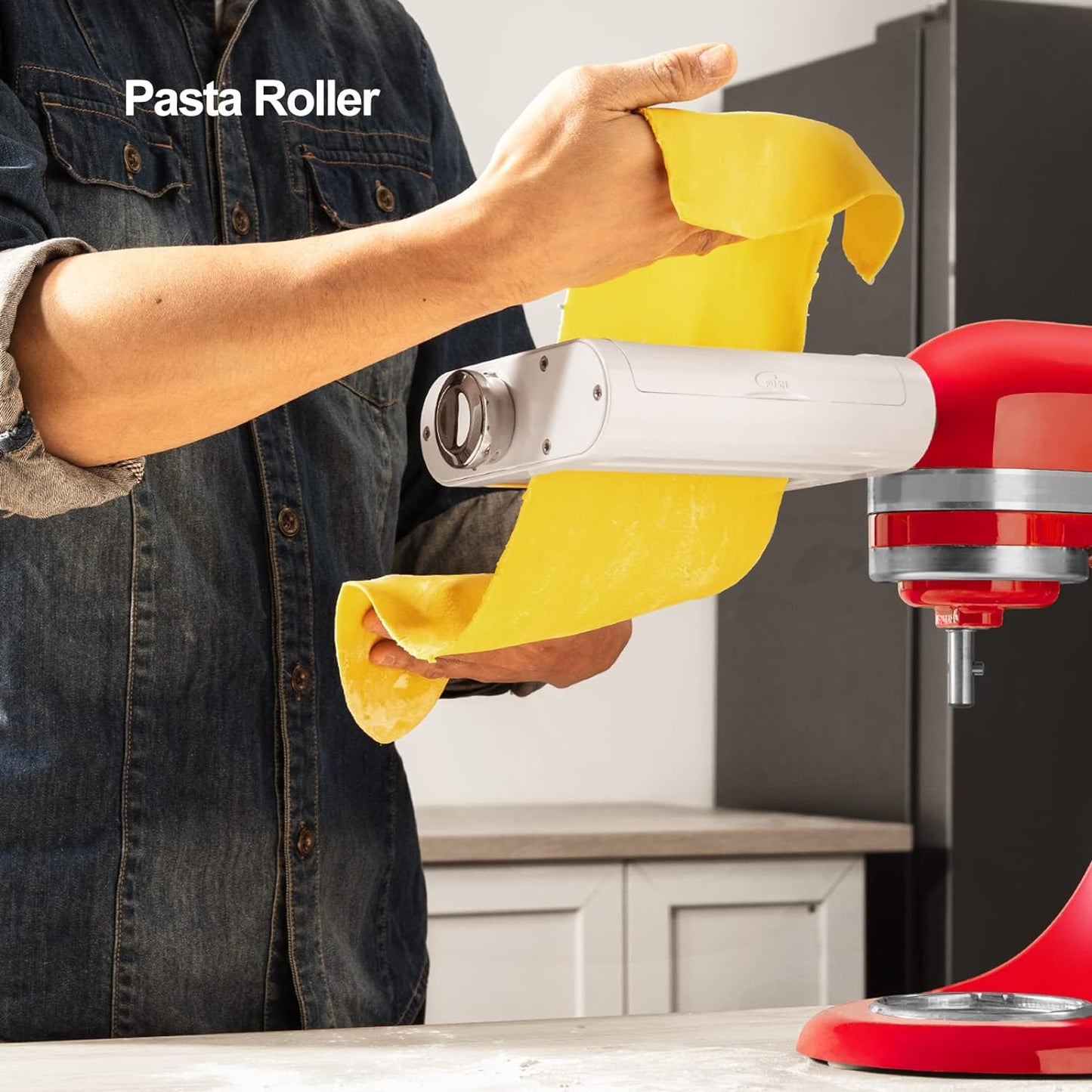 3 in 1 Pasta Roller, 3 in 1 Roller & Cutters Attachment Set