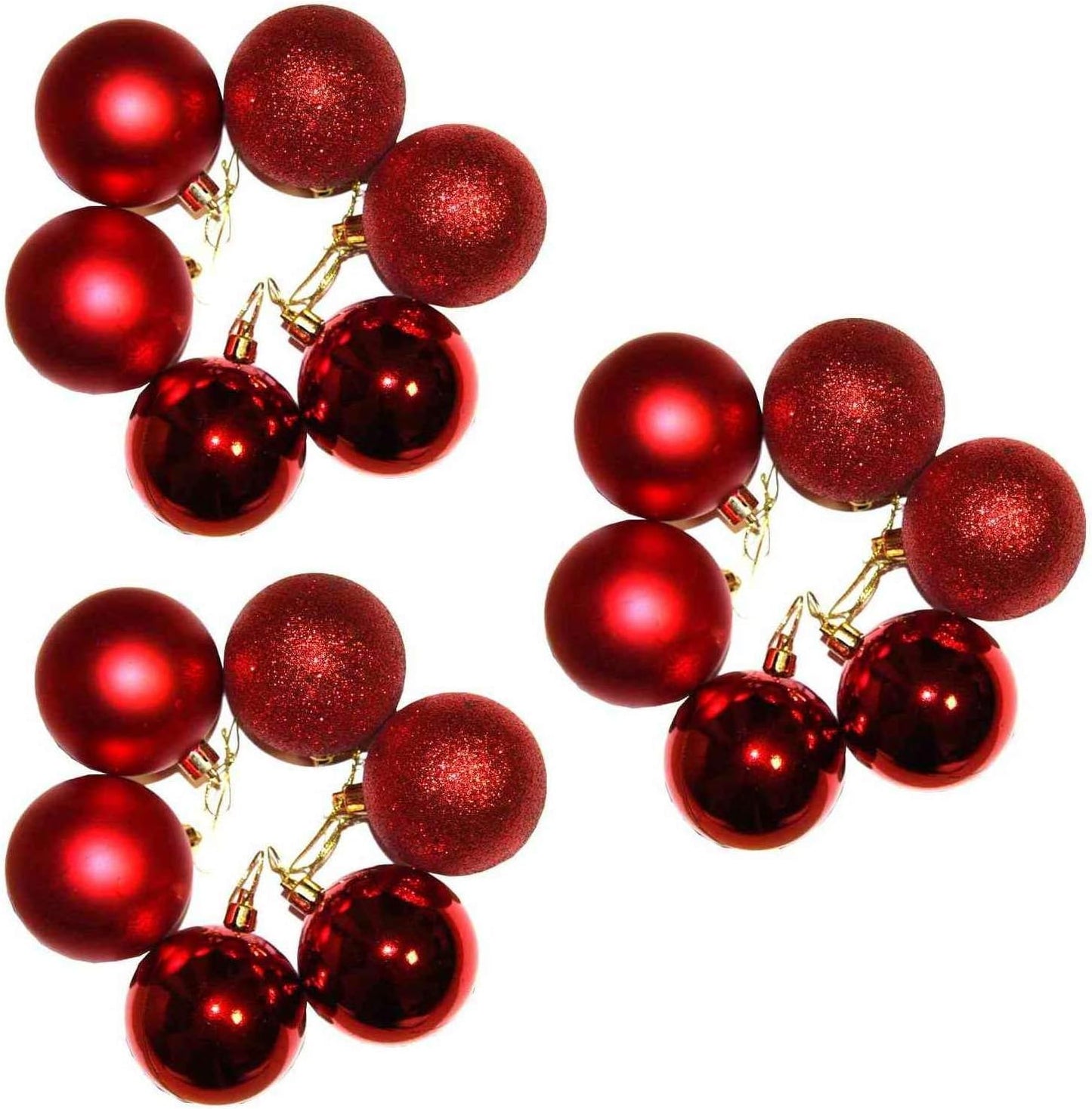 Christbaum ‎VAR-1001249, Grün-rot-braun+warmweiss; 90 cm