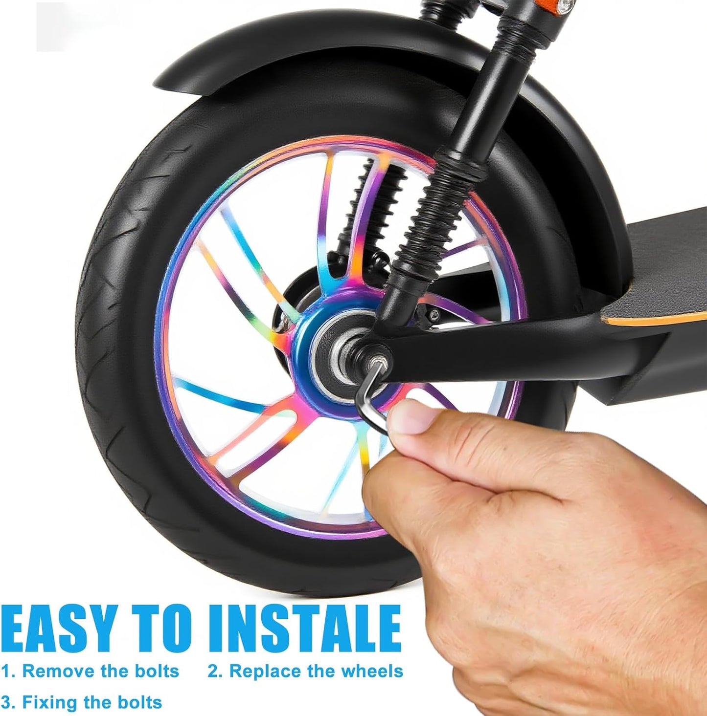 Stunt Scooter Ersatzräder Set, 2 Stück, 110 mm, Multicolored 110 mm