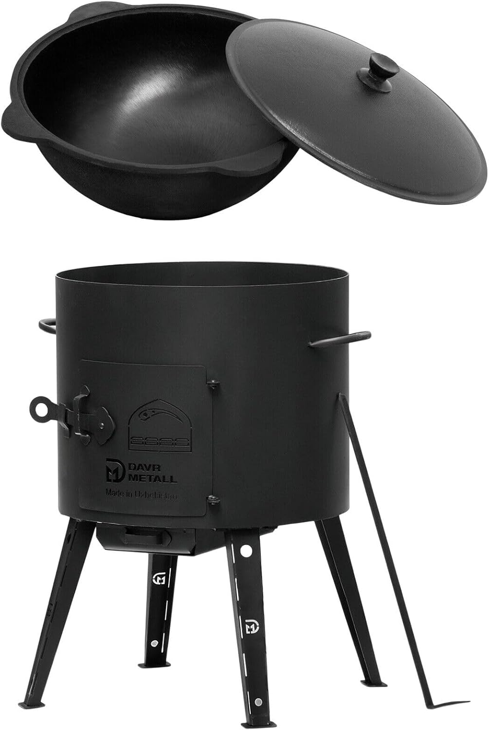 Uschak mit Kazan, Ø40 cm + 12 L