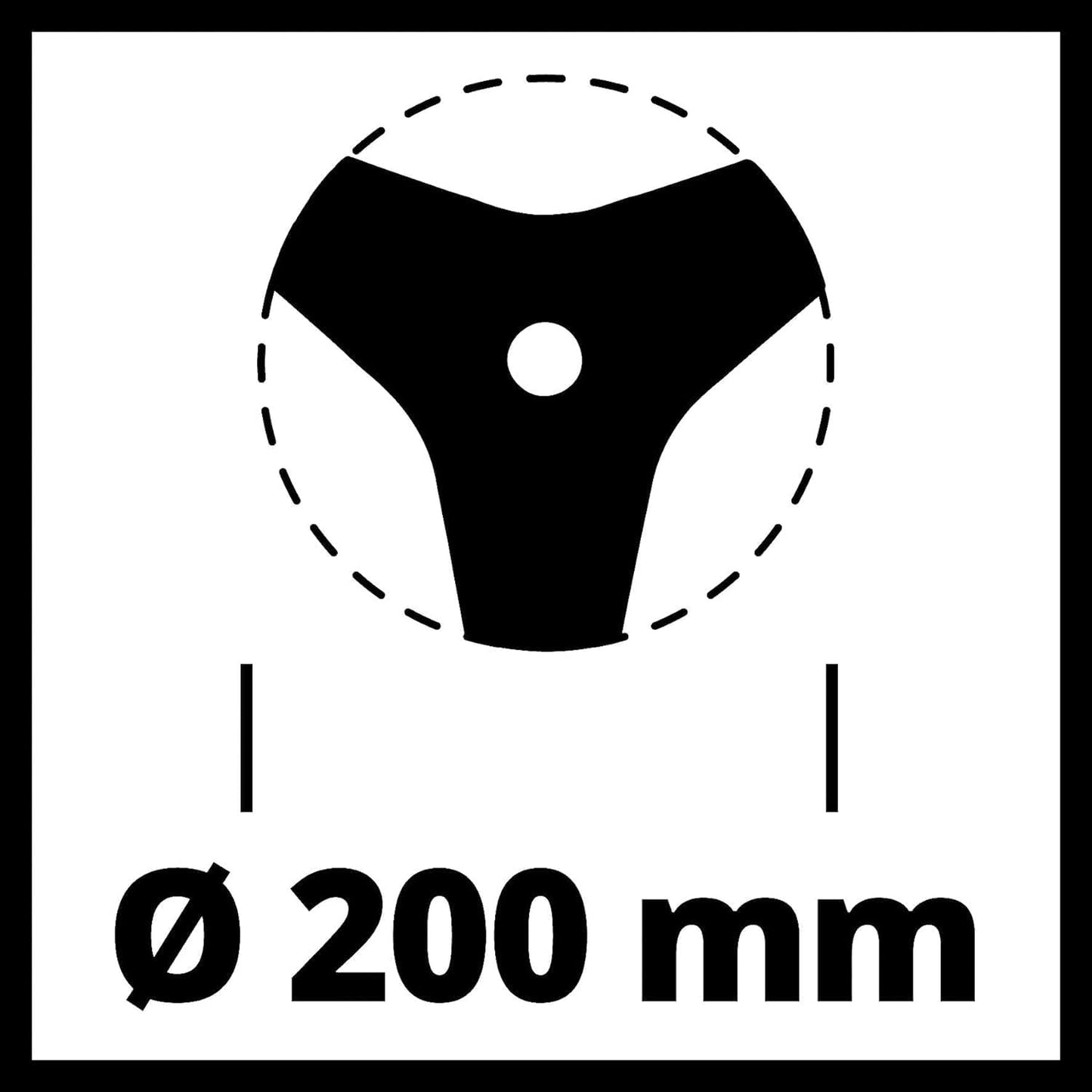 Dickichtmesser 200 SensenZubehör, Ø 200 mm