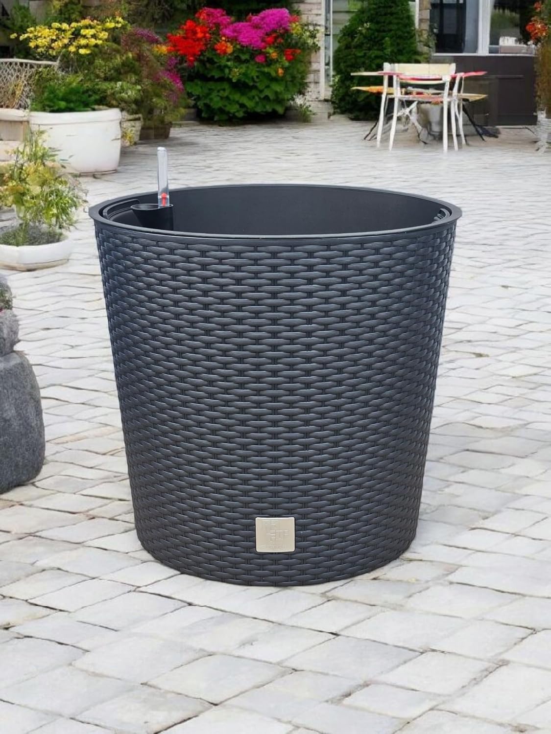 Runder Blumentopf, 400 Anthrazit