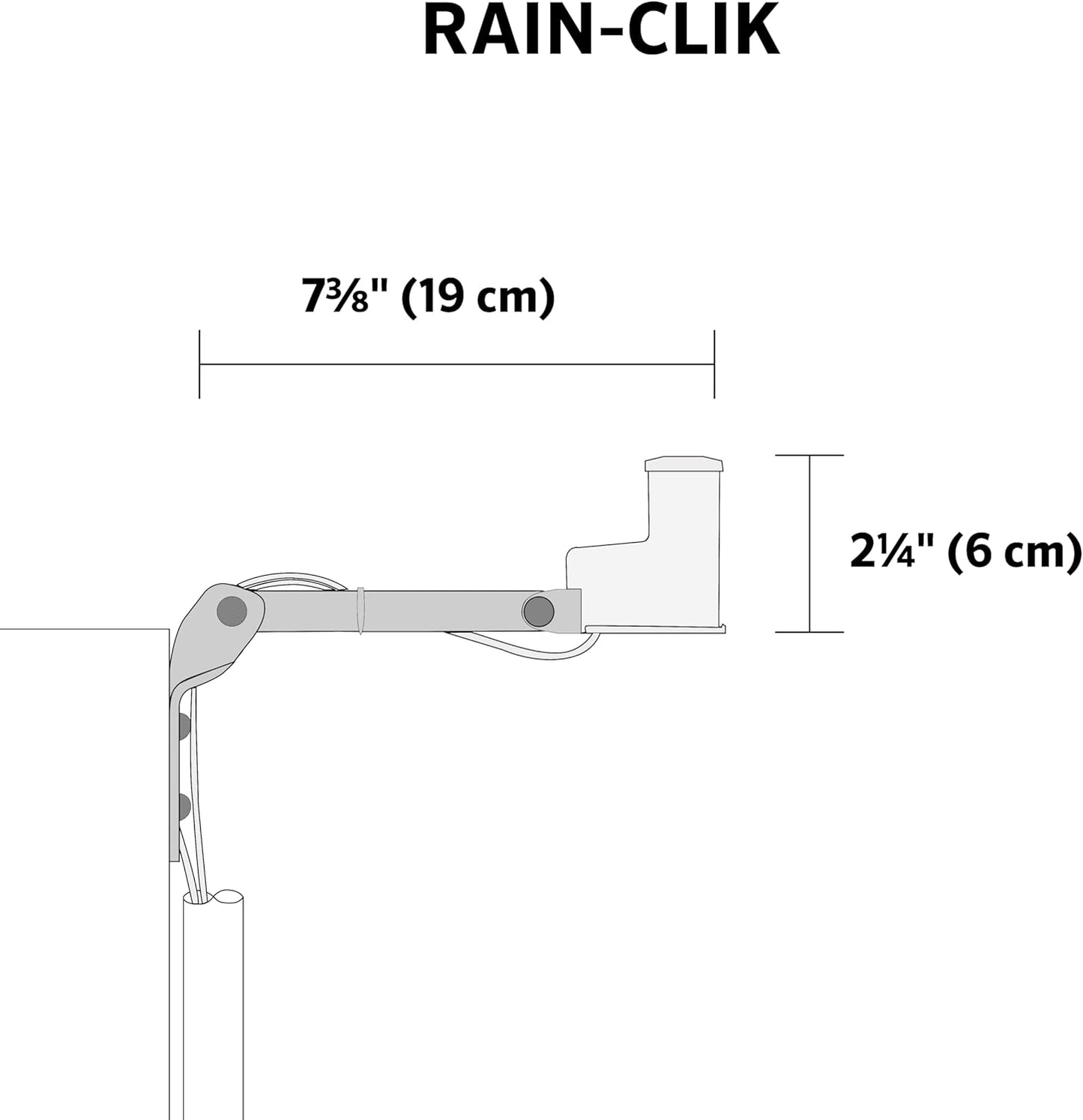 Regensensor Rain-Clik mit Kabel, Rain Clik