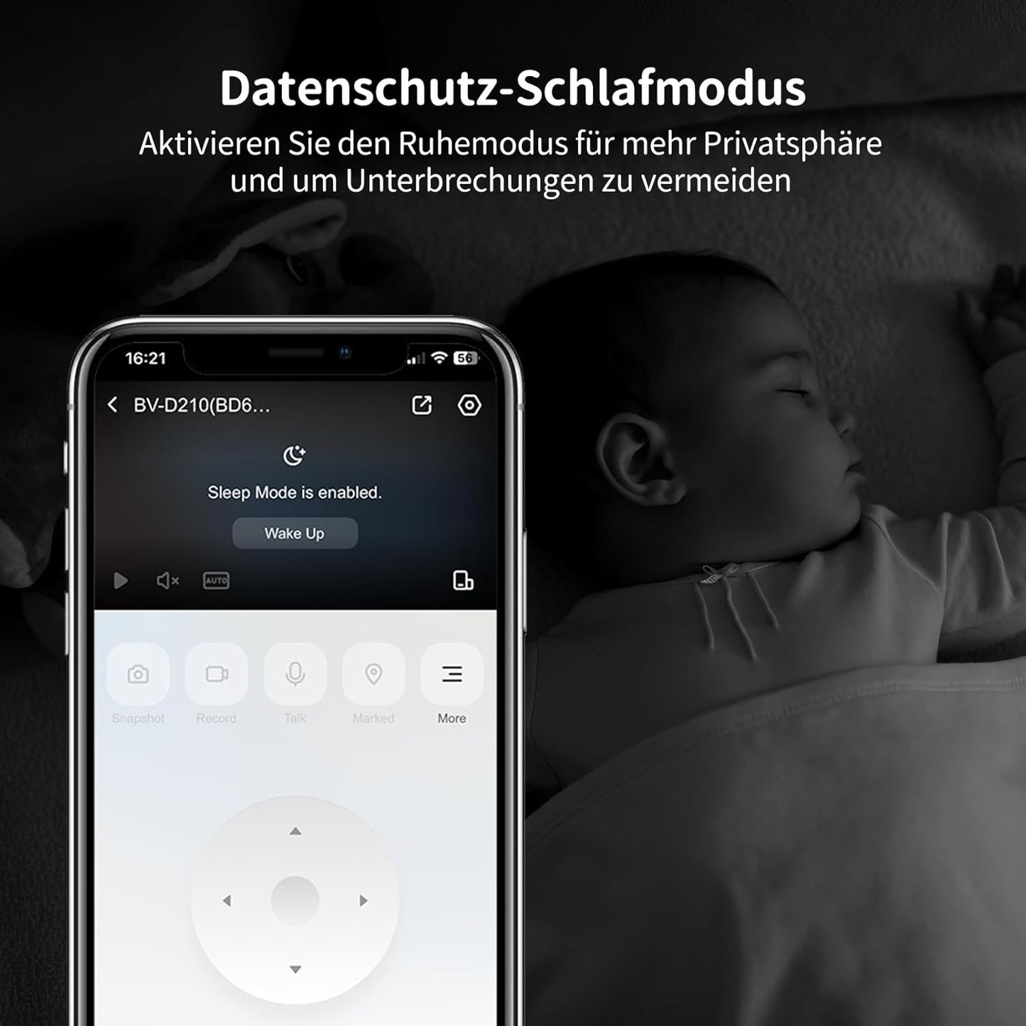 BV-D210 (2WL) Innenkamera mit 360°-Sicht und Bewegungserkennung, 1080P