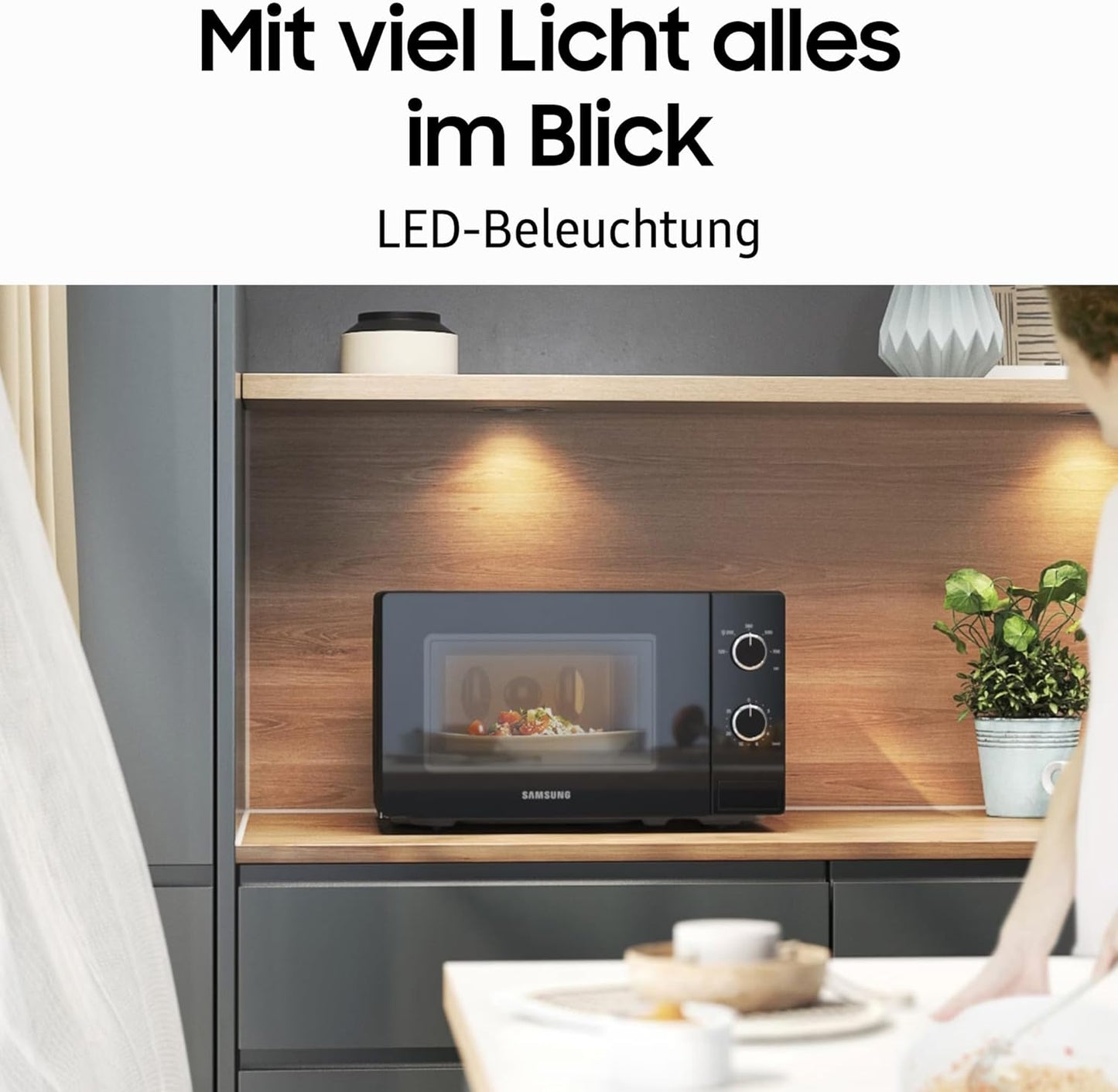 Solo-Mikrowelle MS20A3010AL/EG, Schwarz