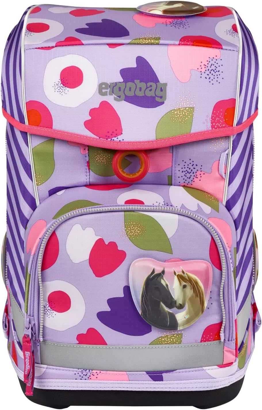 Schultaschen Set CUBO Light, Blütenzaubär - Lila Einheitsgrösse