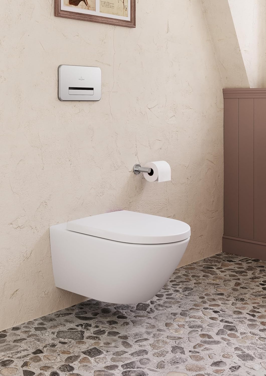 Elements - Tender Toilettenpapierhalter, rund ohne Deckel Chrom