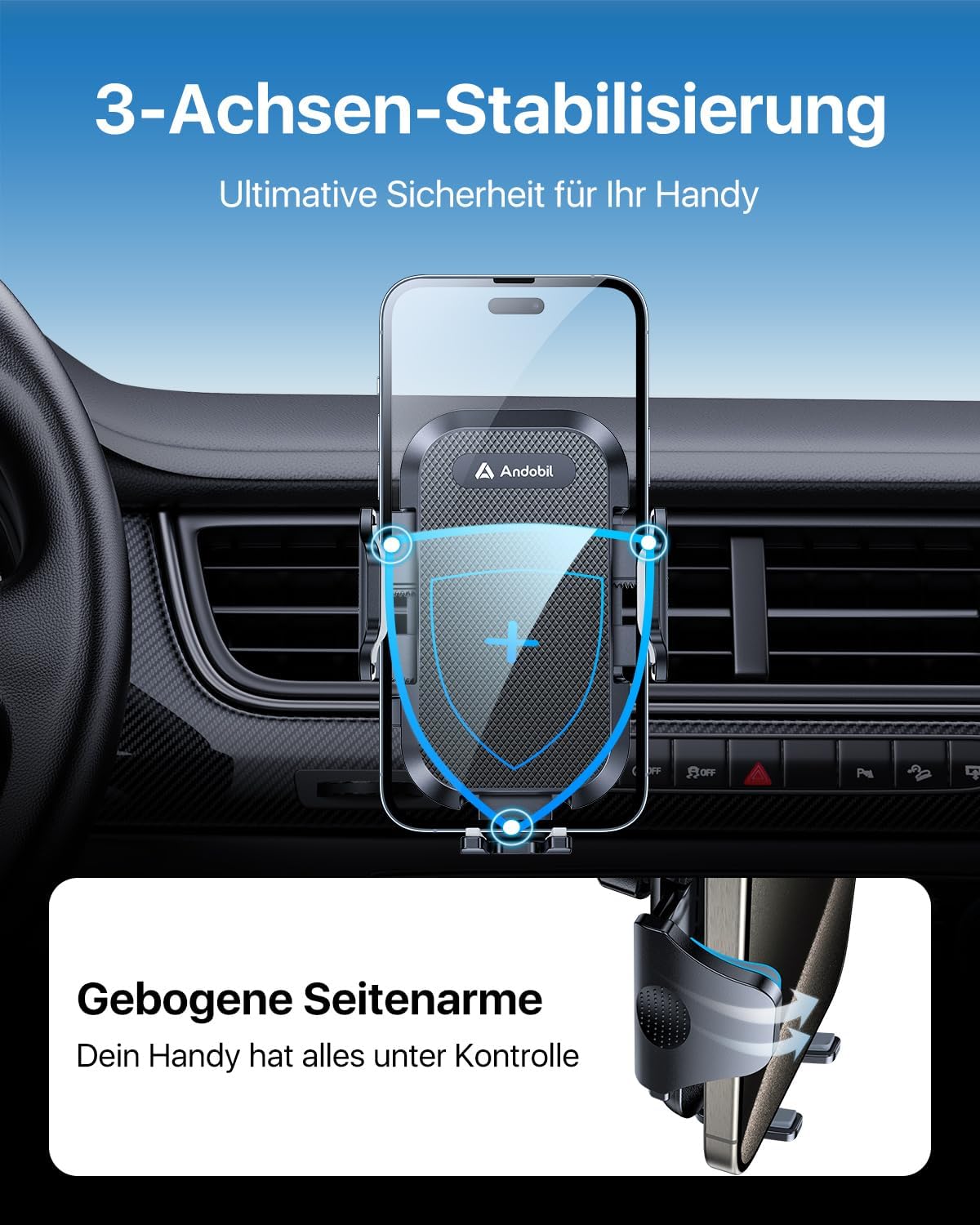 Handyhalterung, Standard Schwarz