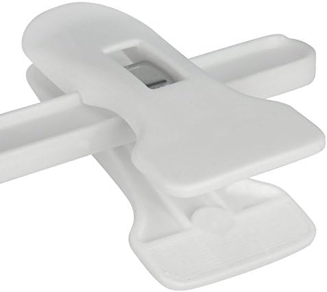 20er-Set Kleiderbügel mit Clips für Babykleidung, M Weiß