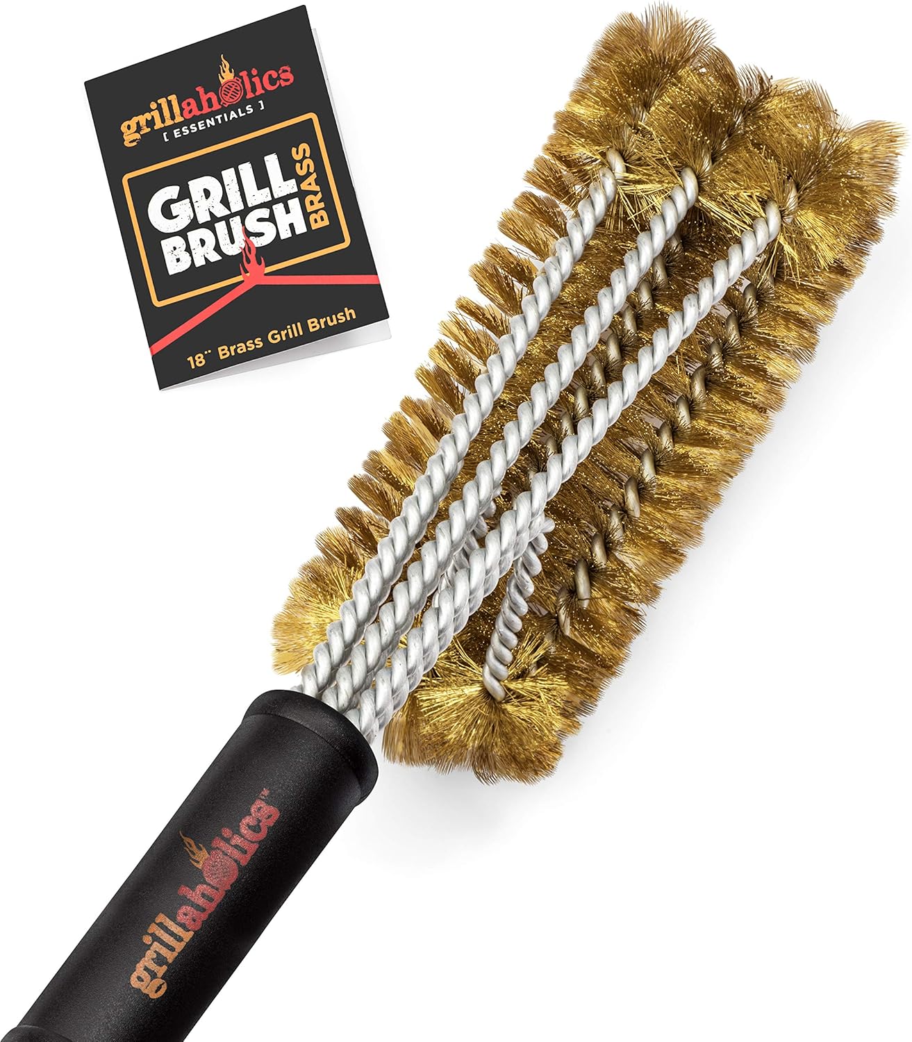 Messing-Grillbürste für Porzellan- und Keramikroste, Messing