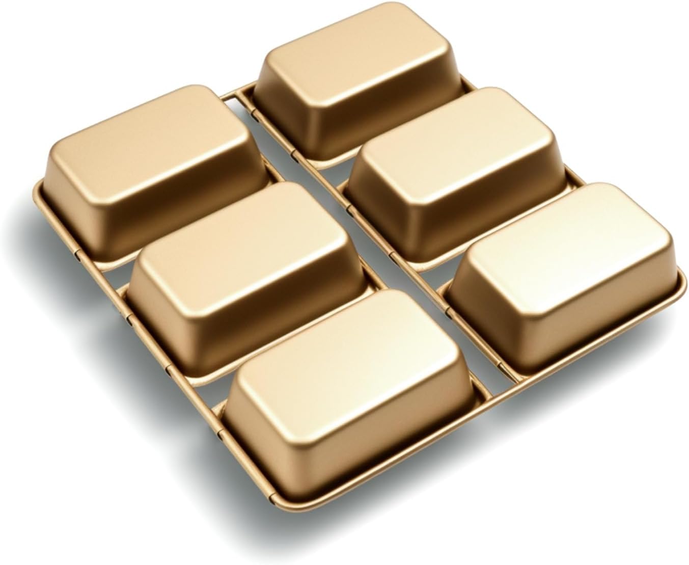 Mini-Kastenform mit 6 Vertiefungen, 6-Cavity Gold