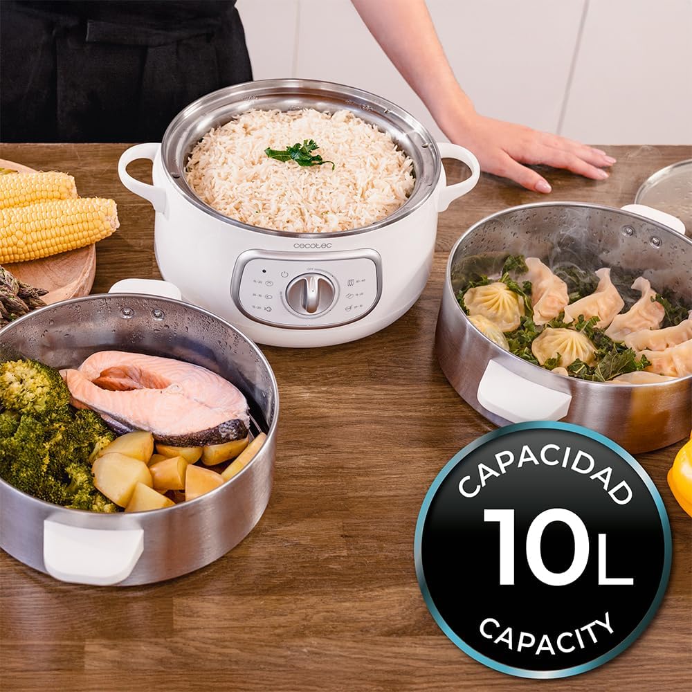 Elektrischer Dampfgarer Vapovita Steelpot 10L