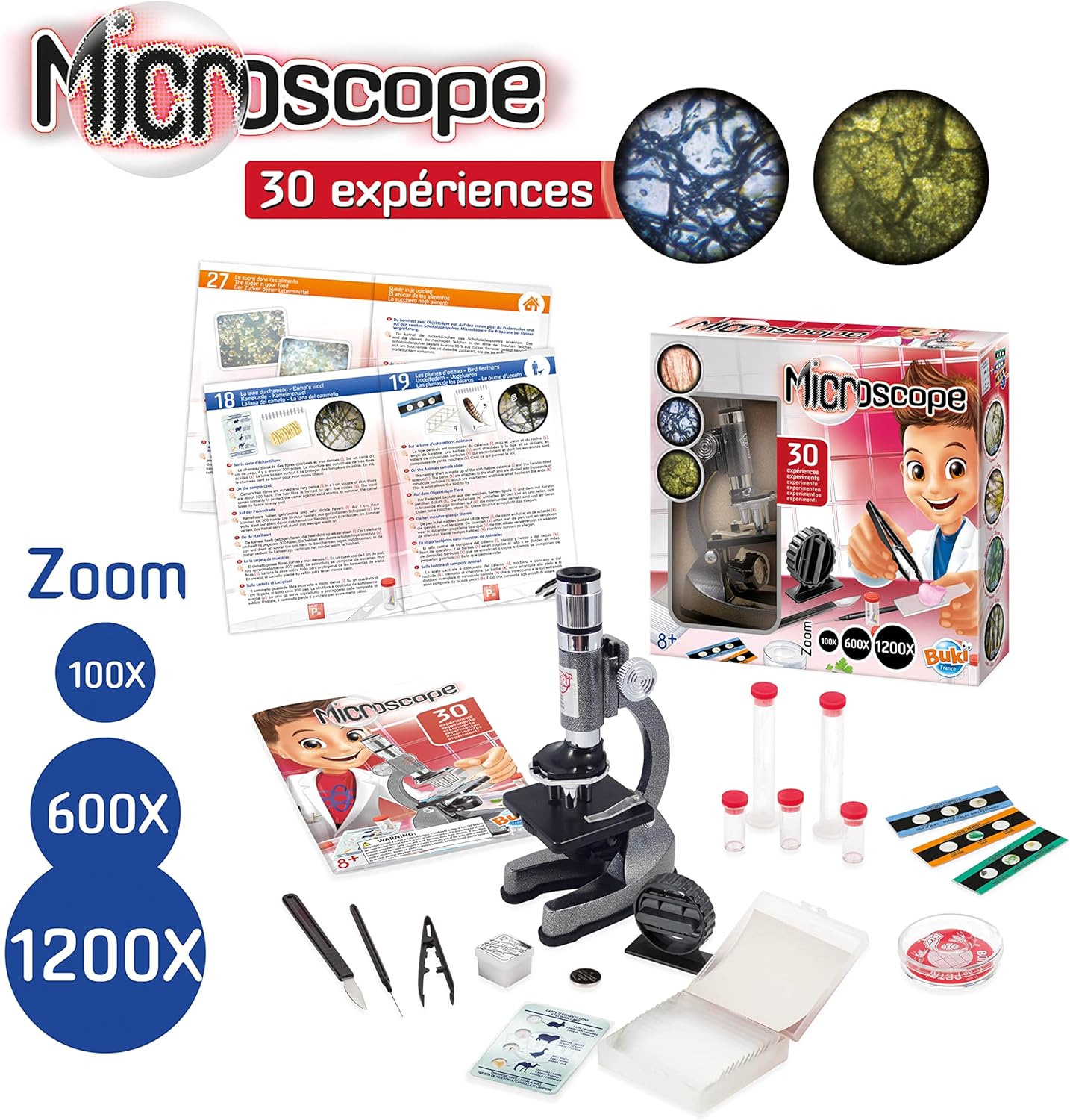 MS907B Mikroskop 30 Experimente-Set, Single