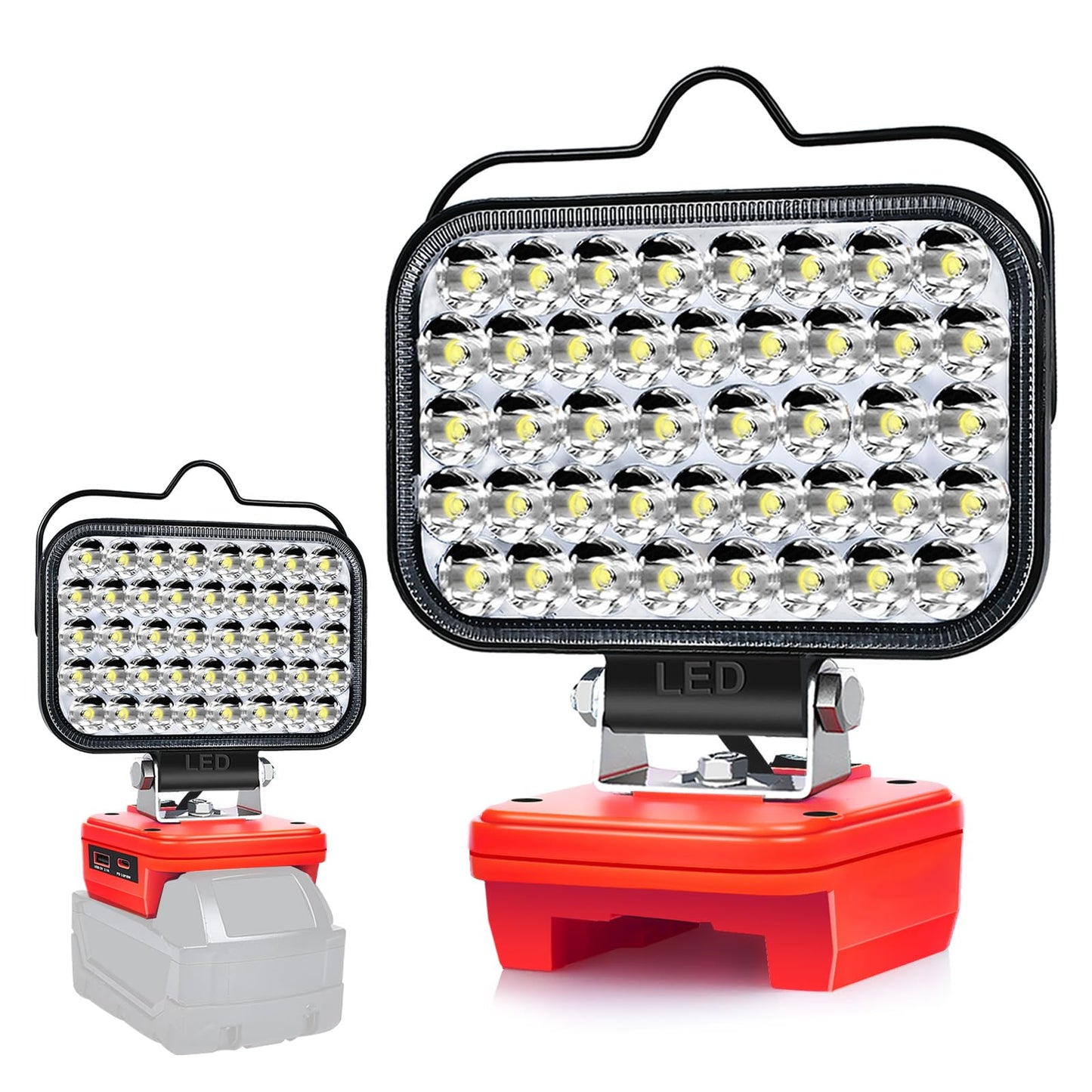 LED Arbeitsleuchte MWQ18V5IN mit USB-Aufladung, Weiss