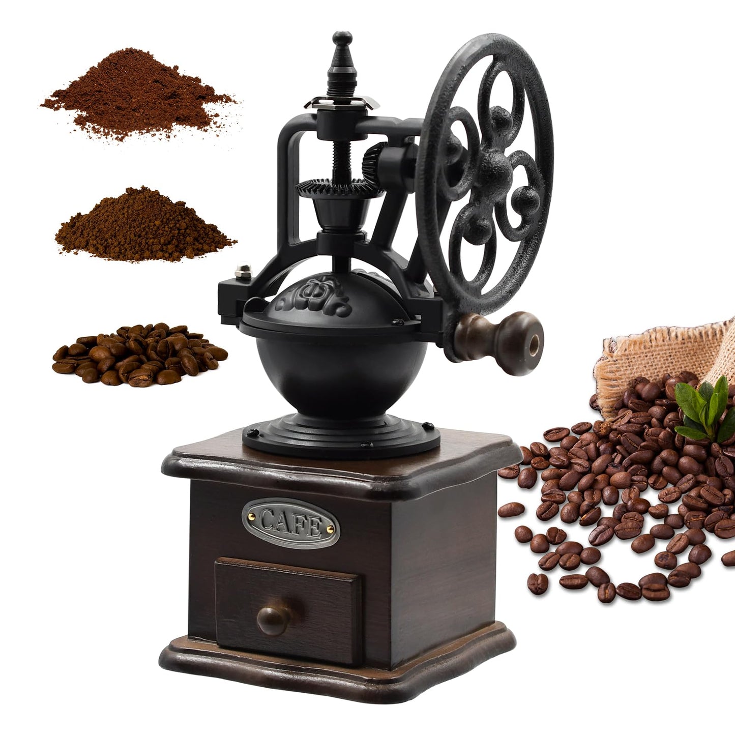 Manuelle Kaffeemühle, Braun