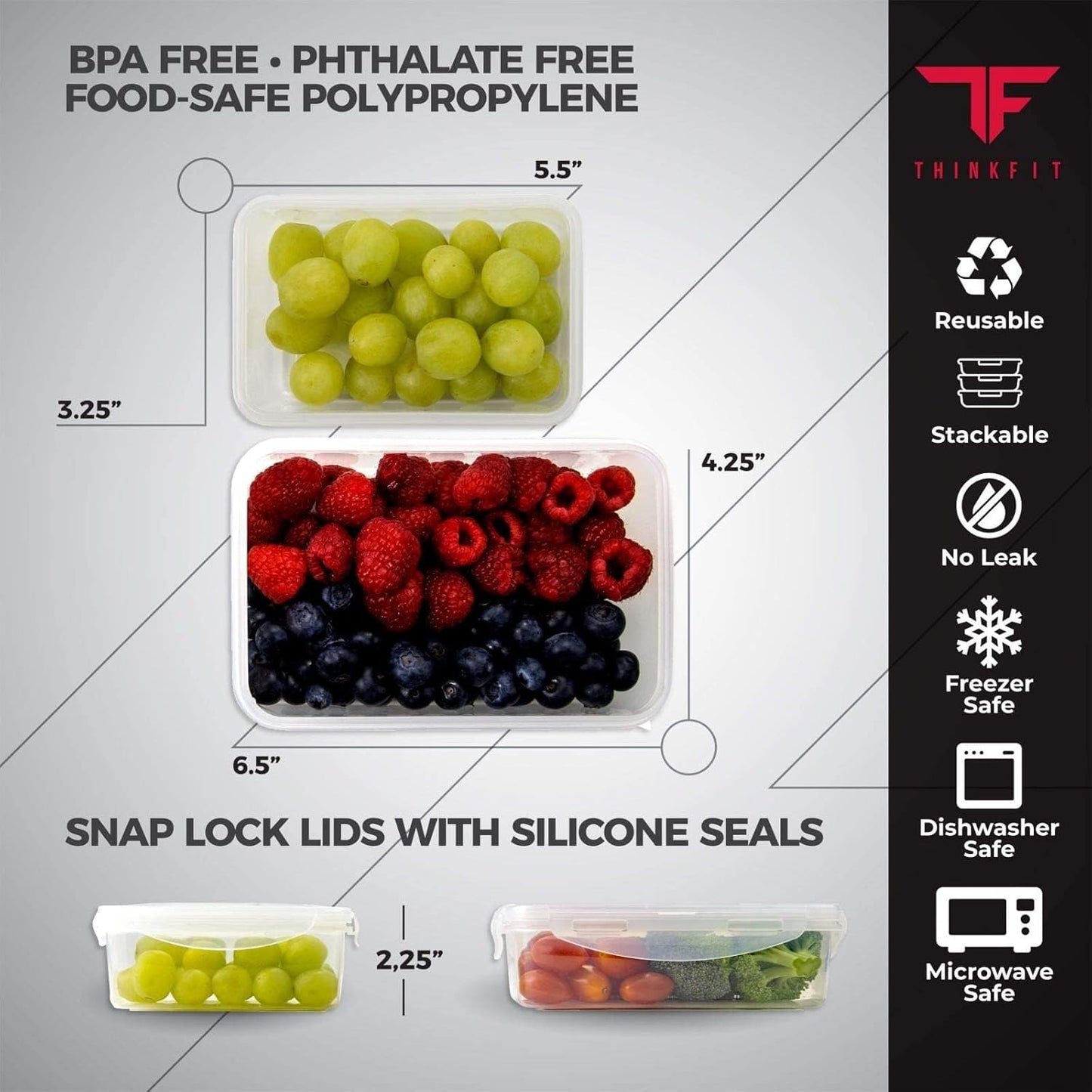Isolierte Lunchbox mit Meal Prep Boxen & Zubehör, Blau