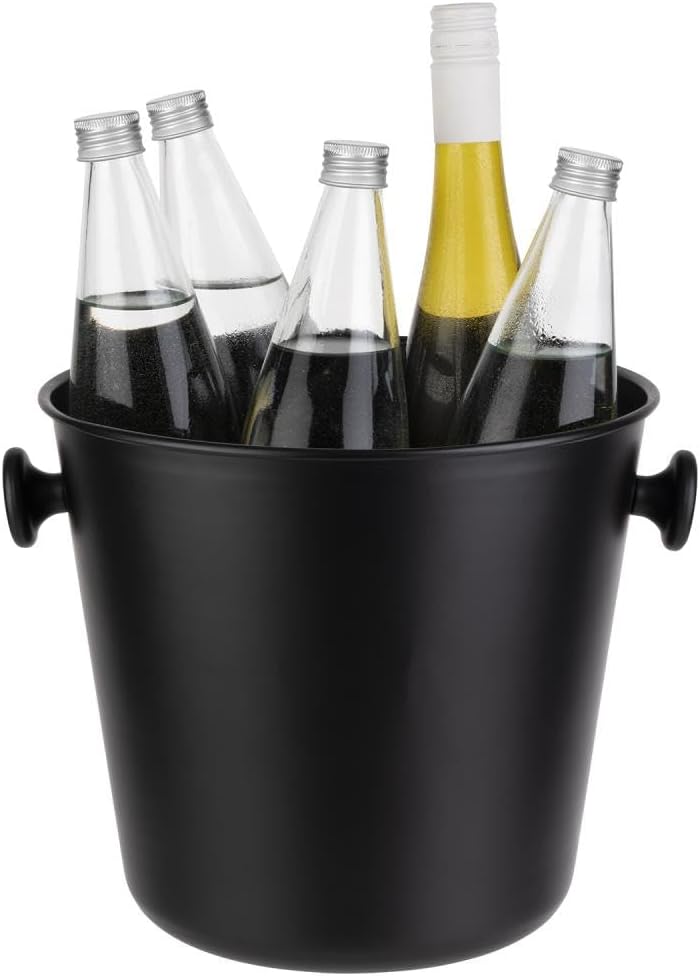 Weinkühler mit Griffen, 8 Liter Schwarz