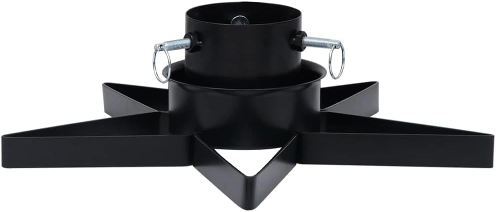 Sternförmiger Weihnachtsbaumständer, Schwarz