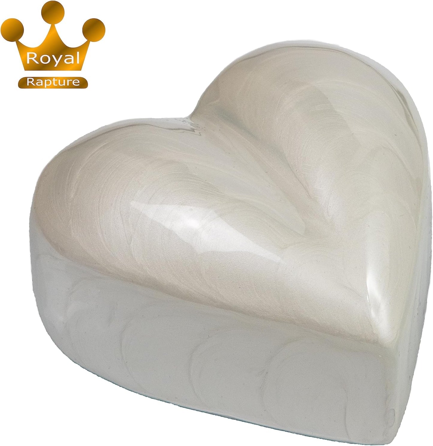 RHM01-03 Urne im Herz-Design, White 3"