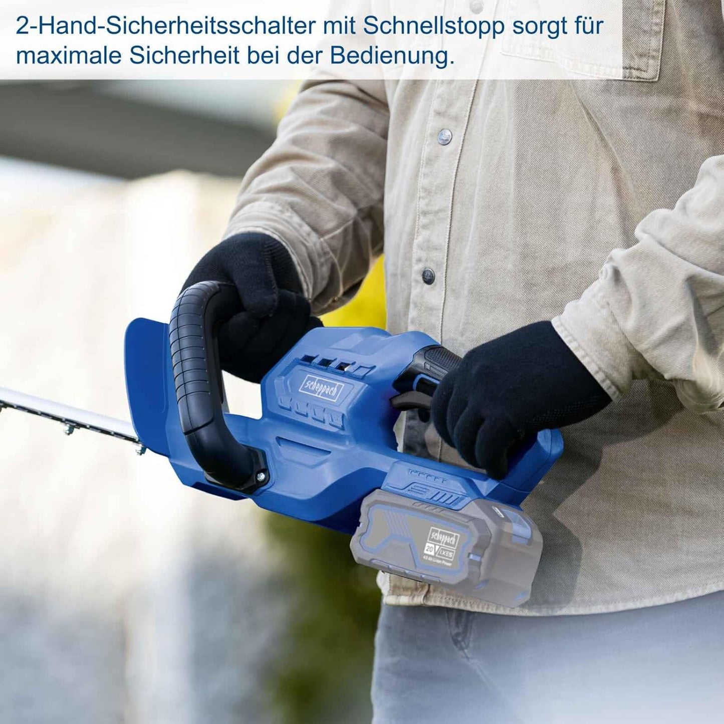 Akku-Heckenschere C-HT570-X, mit 2Ah Akku & Ladegerät