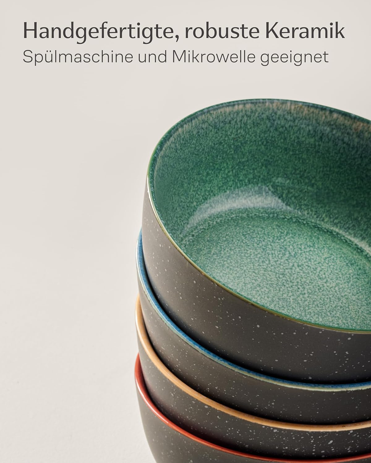 4er Müslischalen-Set, Müslischalen 800 ml