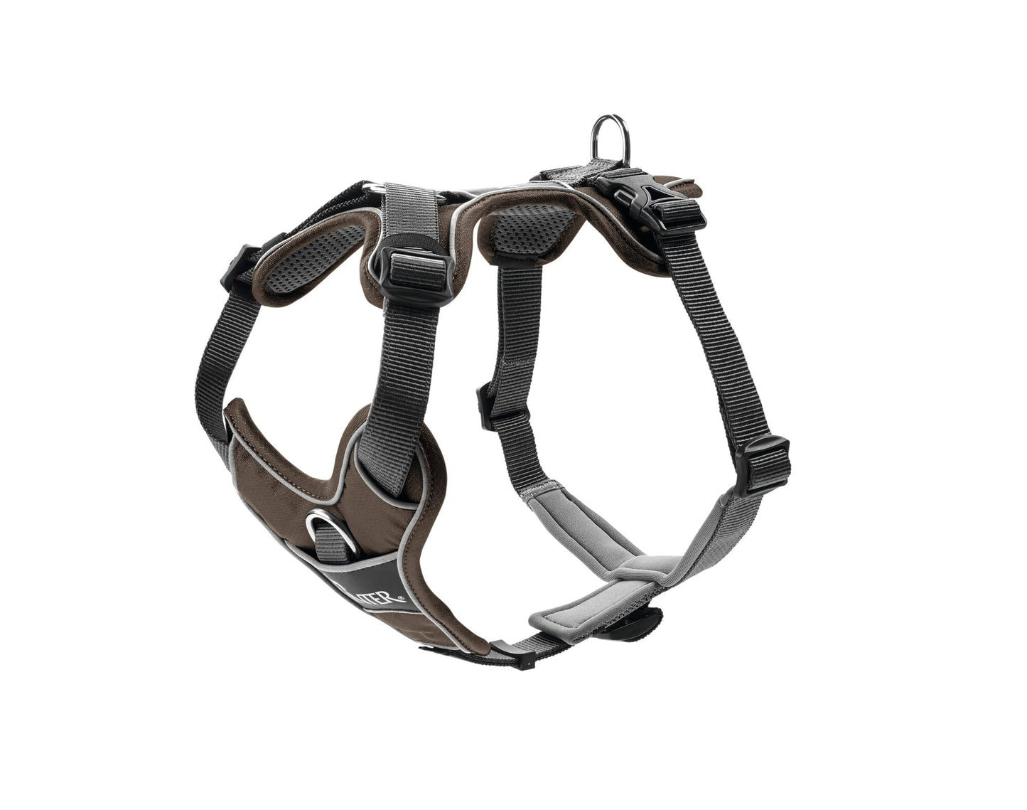 DIVO Hundegeschirr, XS braun/grau
