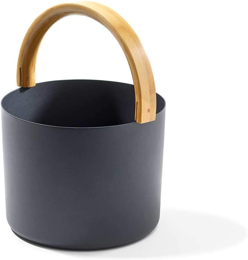 4-teiliges Sauna Set, Schwarz