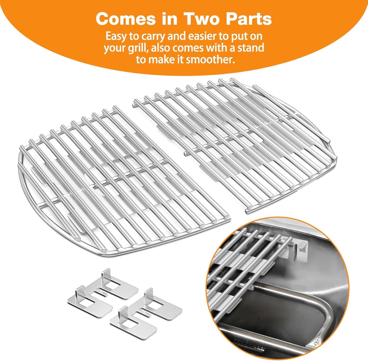 Grillrost-Set für Weber Q1000, Grillrost für Weber Q1000 Baureihe