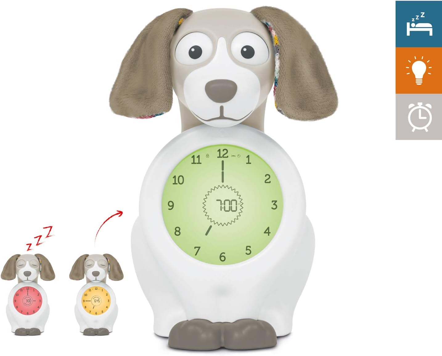 Davy - Pädagogischer Wecker & Schlaftrainer für Kinder, Taupe