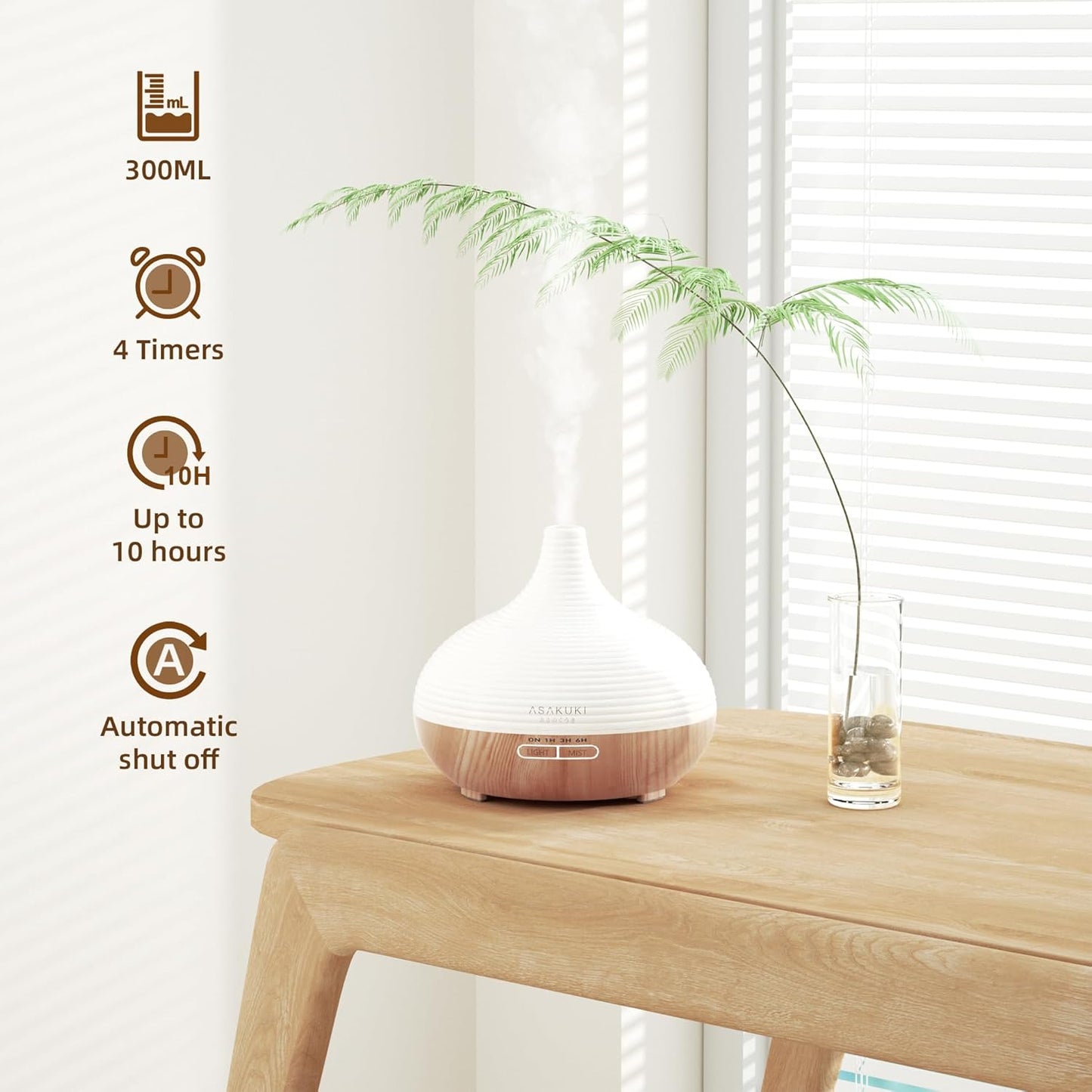Aroma Diffuser mit LED Licht, Gelb