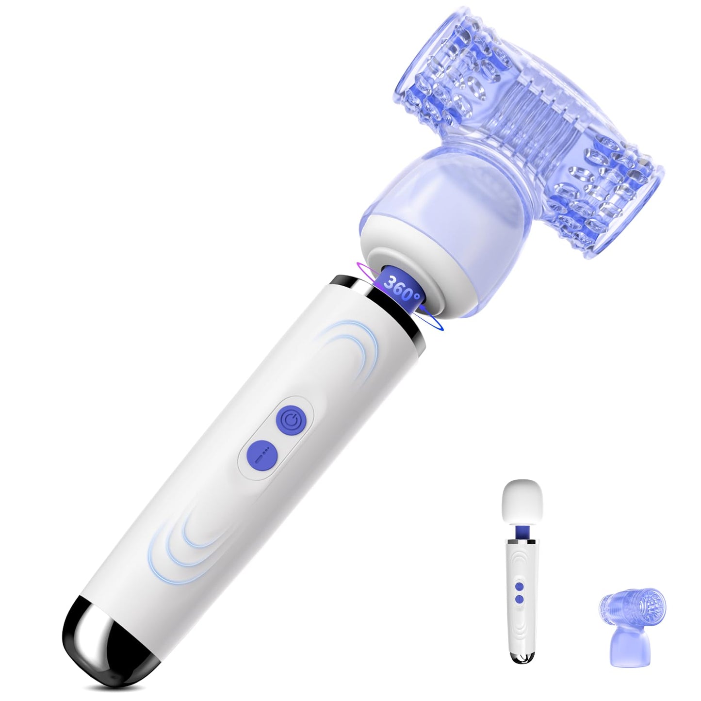 Massagestab mit Masturbator-Aufsatz