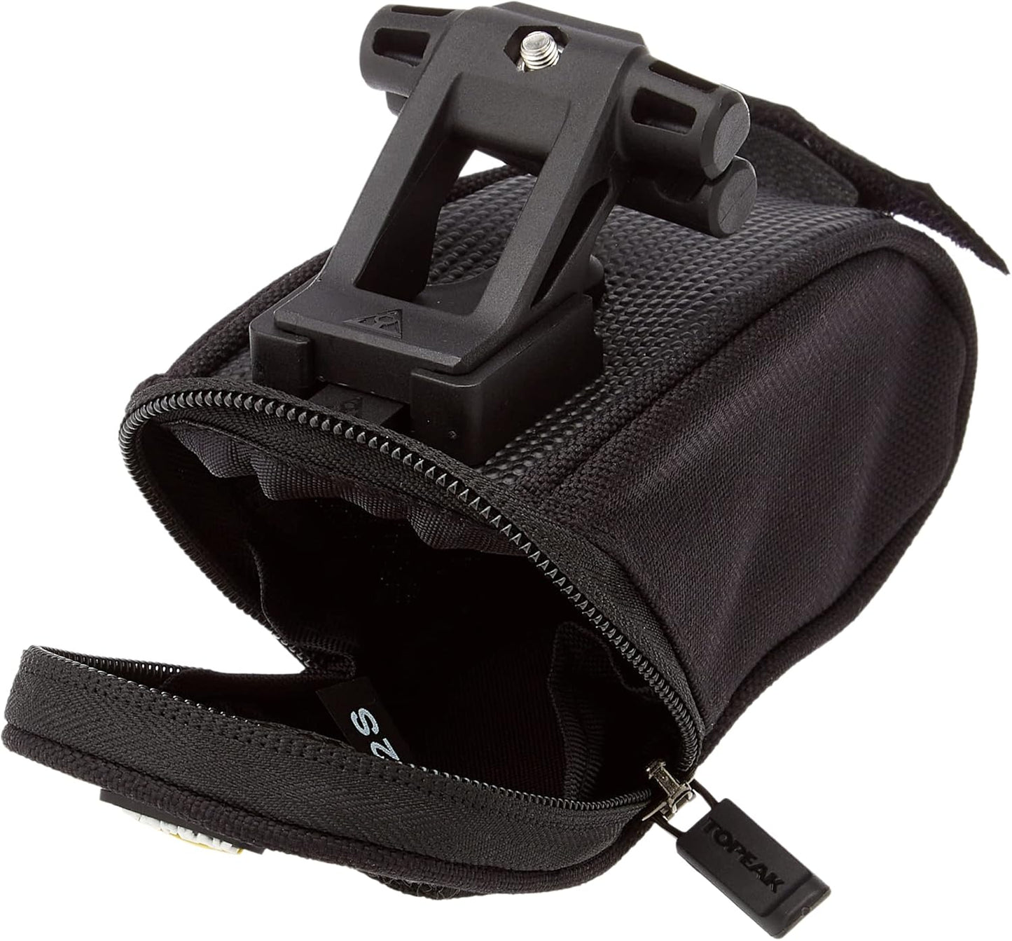 Satteltasche mit Fixer F25, 19 x 9.5 x 10 cm, 1 Liter Schwarz