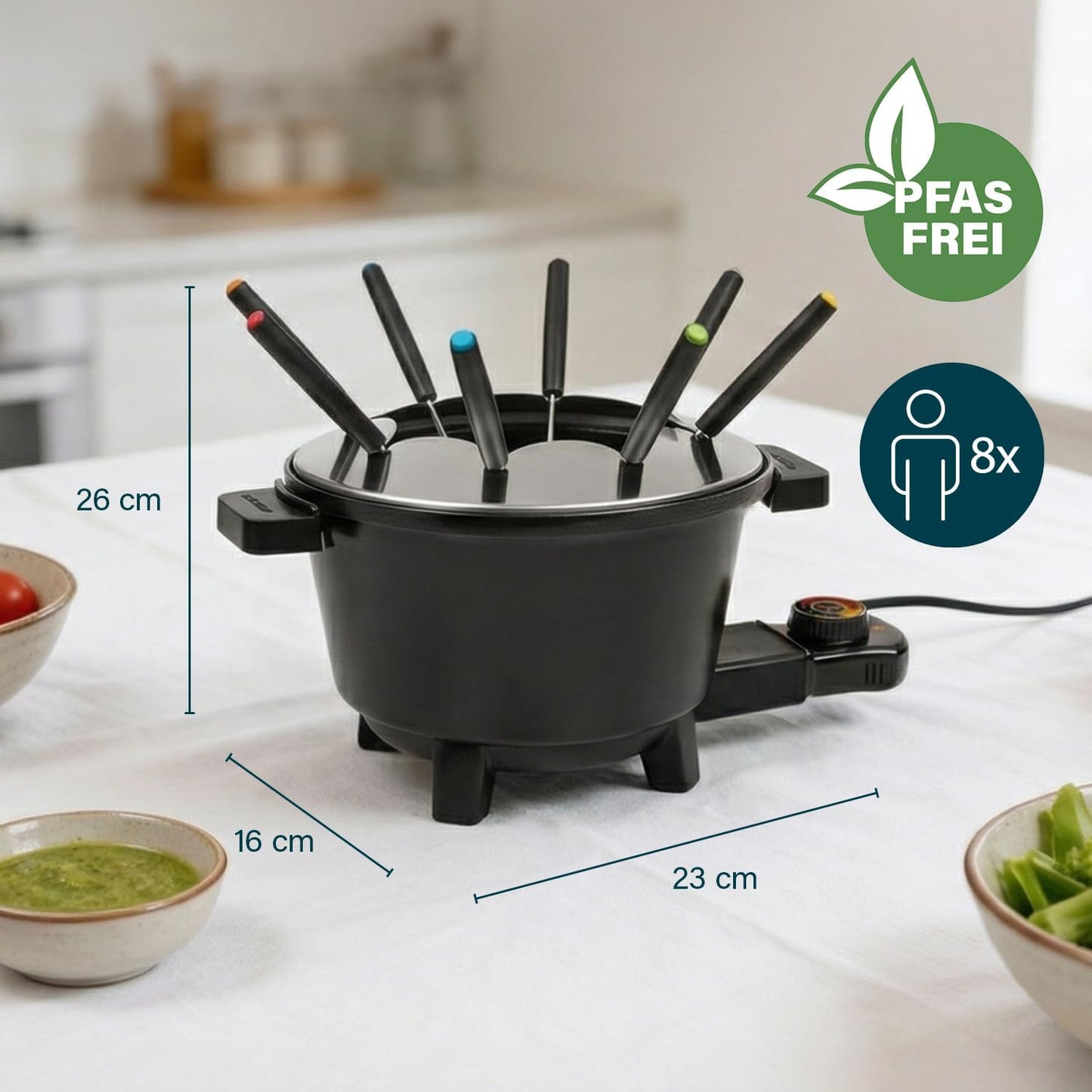 Fondue-Set mit Thermostat