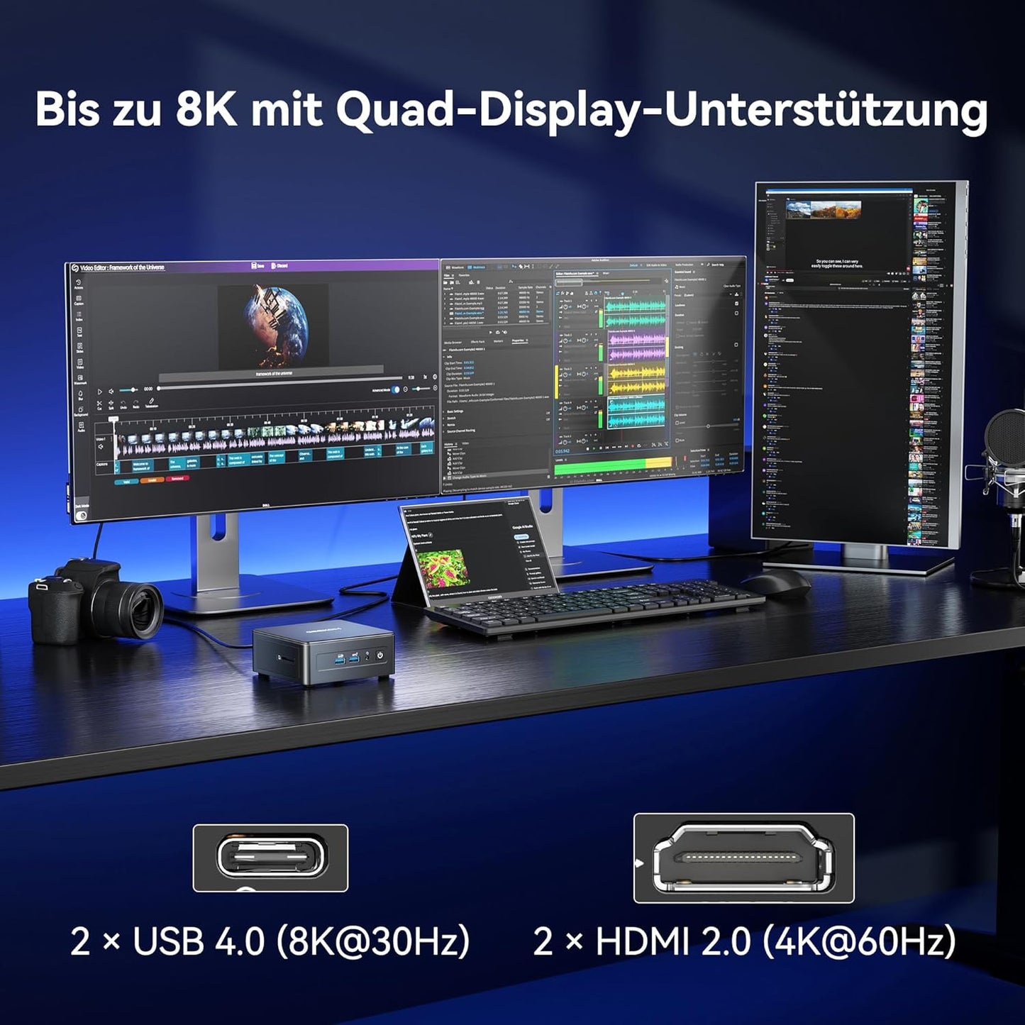 AI Mini PC IT15 mit Intel Core Ultra 9 (15. Gen.), U9-285H(32+2T)
