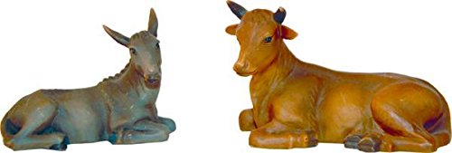 Krippenfiguren Ochs und Esel Set