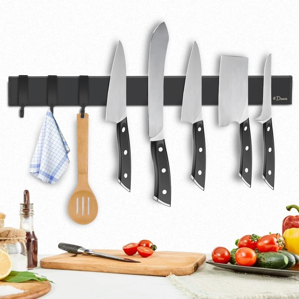 Magnetische Messerleiste, Schwarz 40 cm