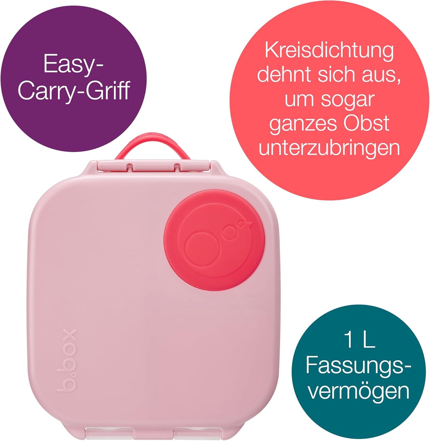 Mini Brotdose für Kinder, Flamingo Fizz