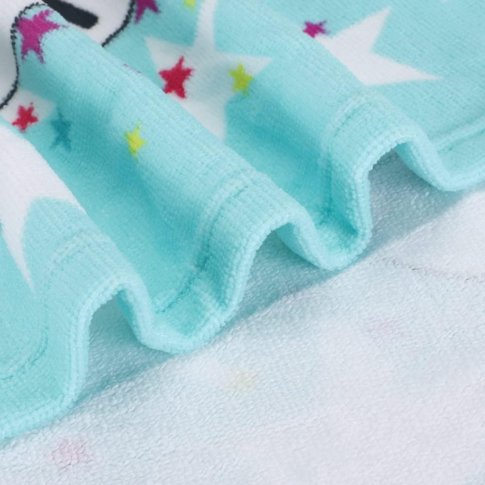 Badeponcho für Kinder mit Kapuze (4-12 Jahre), 1-einhorn Einheitsgröße
