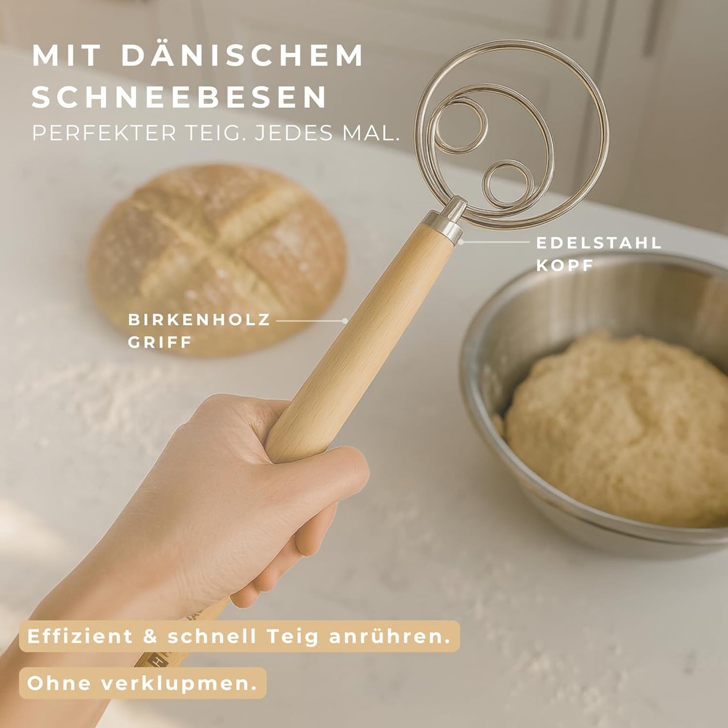 Brotbackset mit Gärkörbchen und Zubehör, Brotbackset Oval