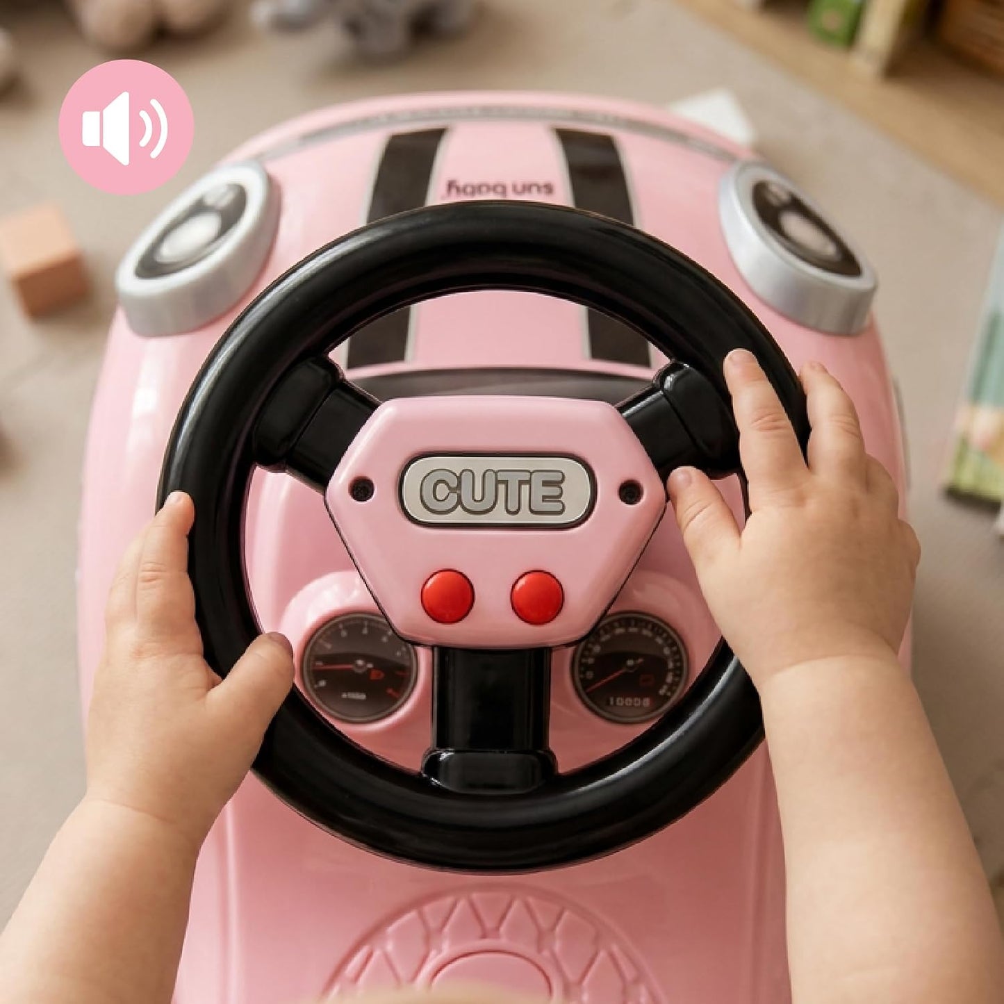 Rutschauto & Lauflernwagen für Kinder, Rosa