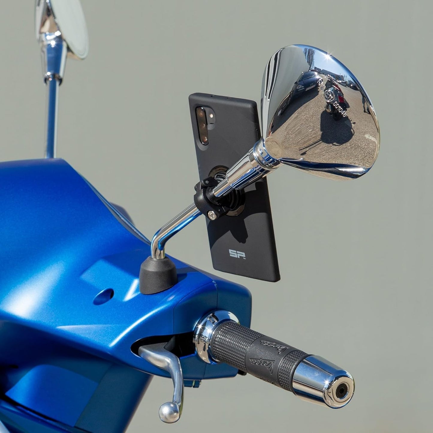 Smartphone-Halterung Mirror Mount für Motorräder und Roller, Single