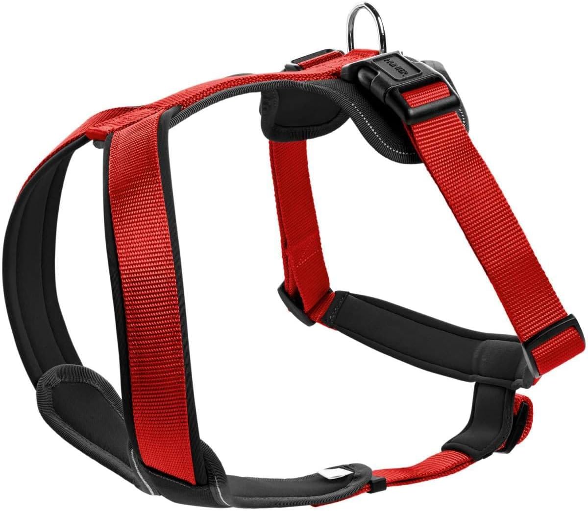 Hundegeschirr, rot/schwarz, 58 - 72 cm
