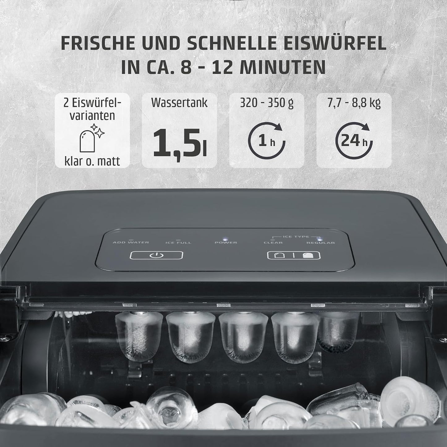Clear Ice Advanced Eiswürfelmaschine