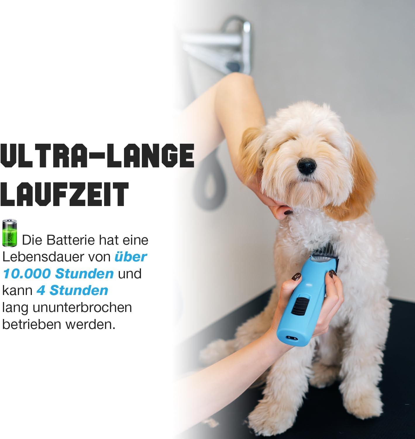 Hundeschermaschine für dickes Fell, Hell Blau