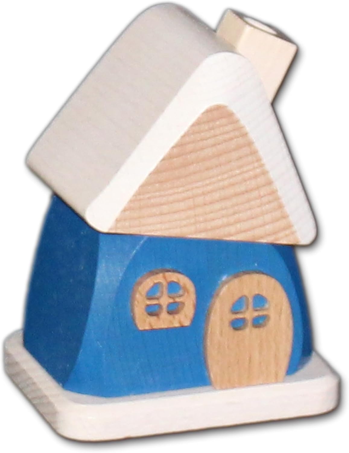 Kleines Räucherhaus, 9cm|Blau