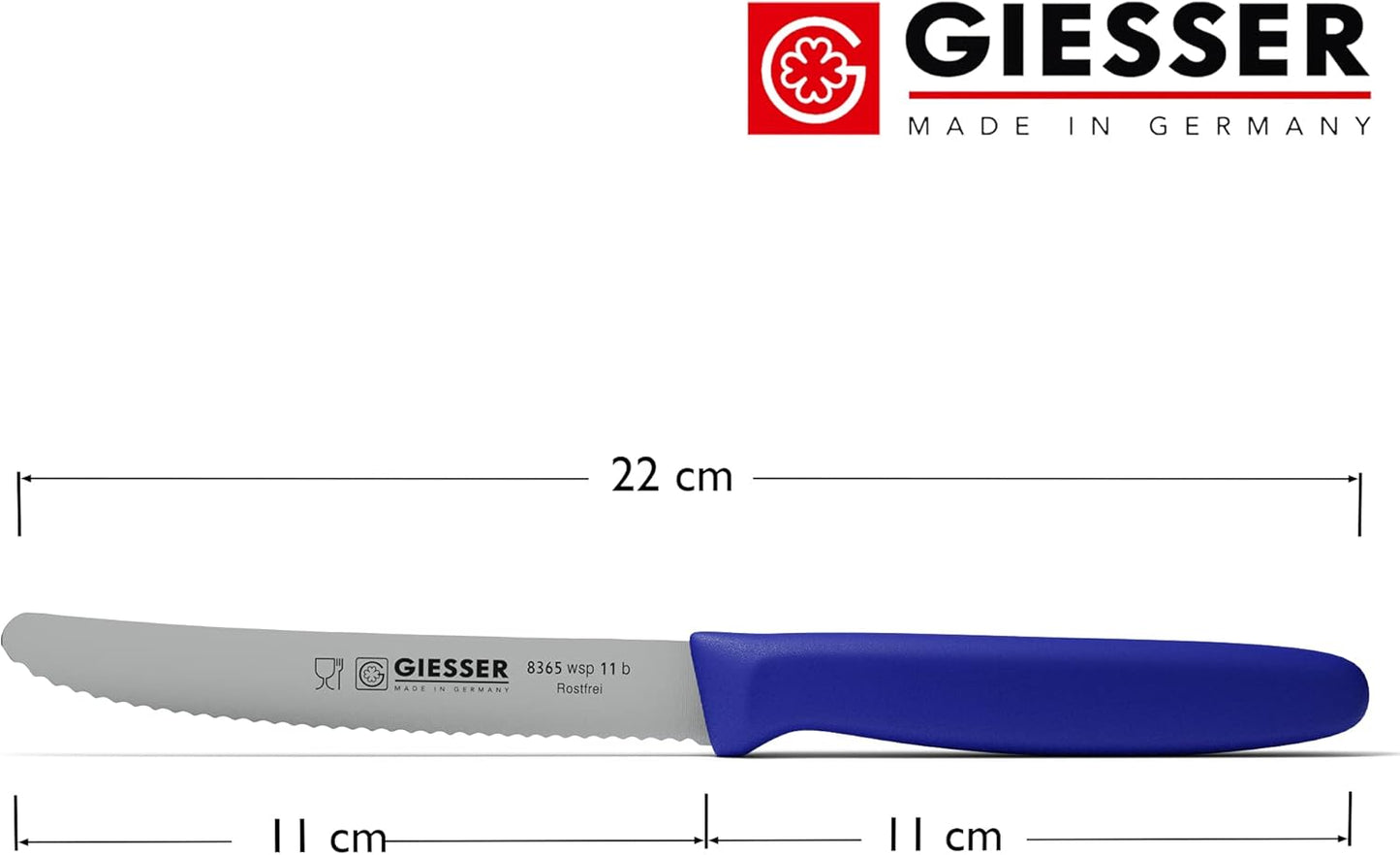 6-teiliges Tomatenmesser Set, Blau