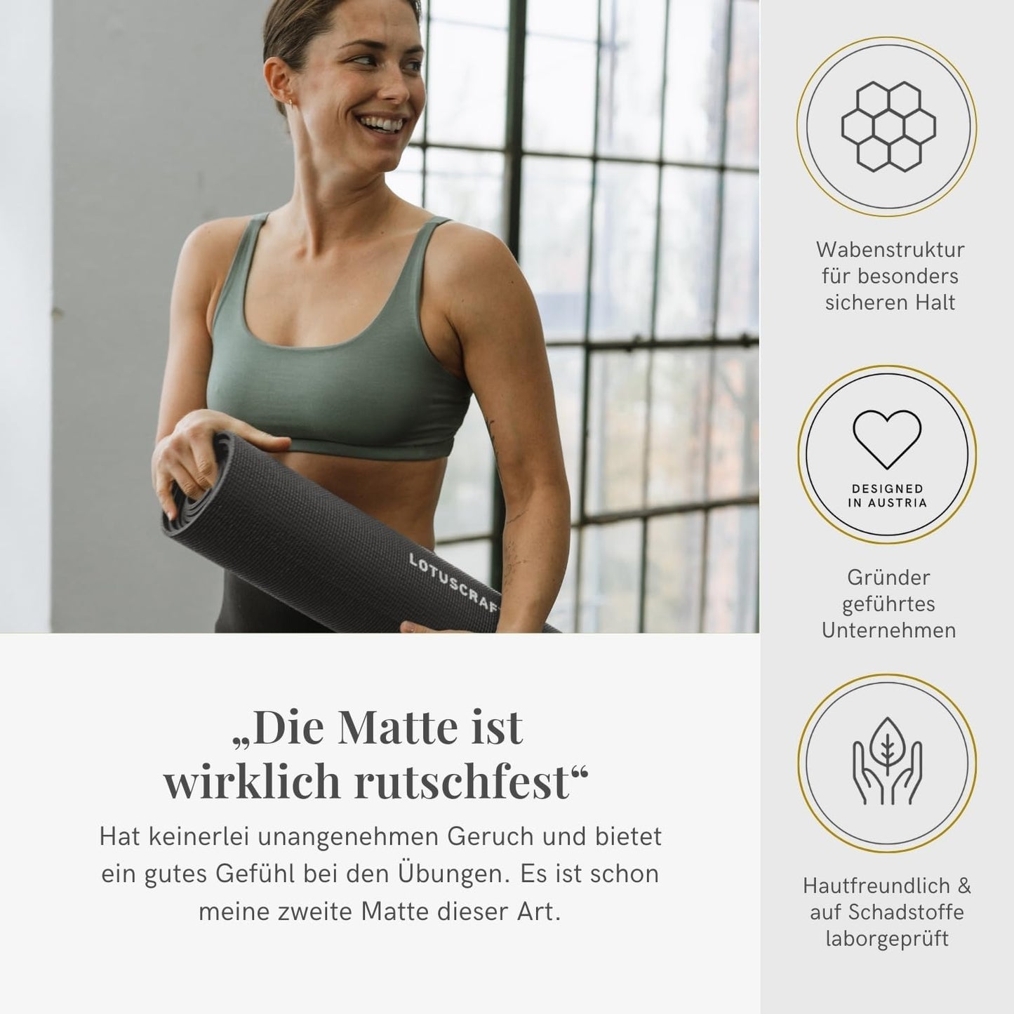 Yogamatte Mudra, Standard / Anthracit