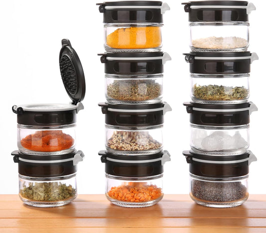 10-teiliges Gewürzdosen-Set Double-Flip, 10 Gewürzgläser je 85 ml