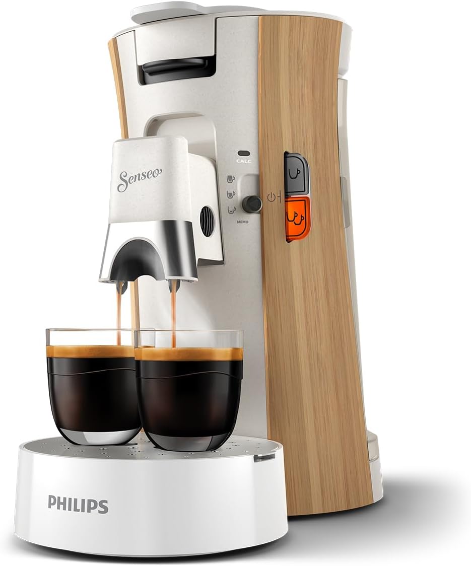 Senseo Select Kaffeepadmaschine CSA240/05 mit Memo-Funktion, Nur Maschine Seidenweiss