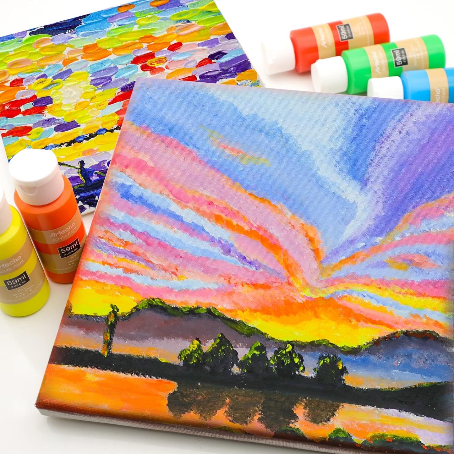 24-teiliges Acrylfarben Set, 59 ml x 24